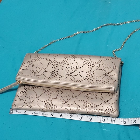 Gold fold over handbag from Stitch Fix - Picture 3 of 6